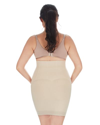 SlimMe Women's High-Waist Nylon Maternity Slip - color: Black, size: X-Large