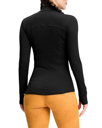 Queenie Ke Womens Running Jackets with Zipper Pockets - color: Black, size: X-Large