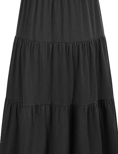 CzzzyL Womens Flutter Sleeve Nursing Dress for Breastfeeding with Pockets - color: Black-09, size: Medium