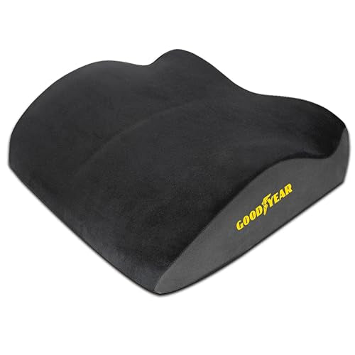 Goodyear Car Seat Cushion Curved Pillow - Seat Cushions for Office Chairs, Car Seat Back Support Pillow Tailbone Pain Relief Cushion