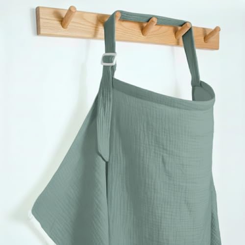 Muslin Nursing Covers for Breastfeeding, Roman Green - color: Roman Green