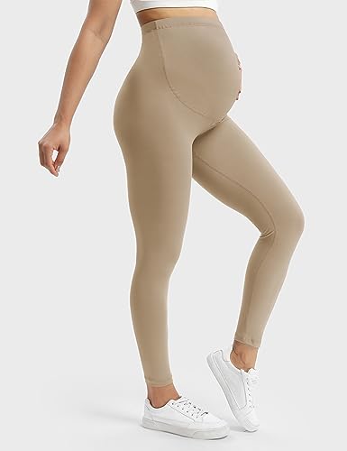 Buttergene 1 Pack Buttery-Soft Maternity Leggings - color: Khaki, size: X-Large