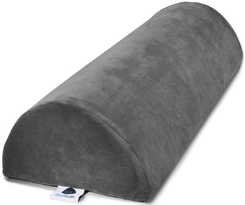 Large Half Moon Bolster Pillow for Legs - Knee Pillow for Back Sleeping - style: Knee Half Moon