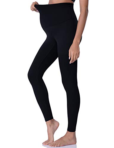 POSHDIVAH Maternity Leggings for Women Pregnancy Yoga Pants - color: 2pcs Balck, size: Small