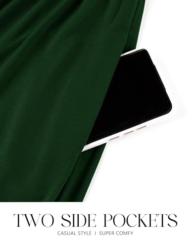 CzzzyL Womens Nursing Midi Dress Breastfeeding Sleeveless Tiered Pockets - color: Dreepgreen, size: Medium