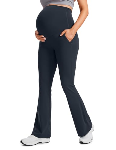 CRZ YOGA Maternity Flare Legging Pocket 29''/31''/33'' - color: True Navy, size: X-Large