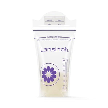 Lansinoh Breastmilk Storage Bags, 6 Ounce, 200 Count - size: 200 Count, style: 6oz