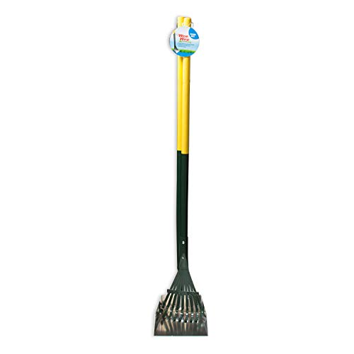 Four Paws Dog Rake & Scooper Set for Pet Waste Pick-Up, Small, 2 Count - size: Small, 7" x 7" x 38", style: Rake & Pan Set