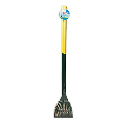 Four Paws Dog Rake & Scooper Set for Pet Waste Pick-Up, Small, 2 Count - size: Small, 7" x 7" x 38", style: Rake & Pan Set