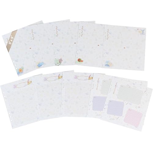 9" x 9" Extra Pages for Photos, Stories, and Wishes – Perfect Fit for Yulka Crafts Baby Memory Book “Choose Joy” 9" x 9" | 10 Additional Paper Sheets for Loose-Leaf Baby Photo Album - Refill Paper Set - style: Extra Pages for Photos, Stories, Wishes
