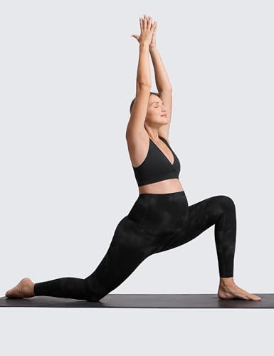 CRZ YOGA Maternity Leggings 28 - color: Black Tie Dye, size: Small