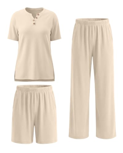Women Maternity Lounge Set - color: Apricot, size: Medium