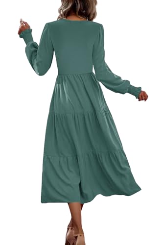CzzzyL Womens Flutter Sleeve Nursing Dress for Breastfeeding with Pockets - color: Darkblue-09, size: Medium
