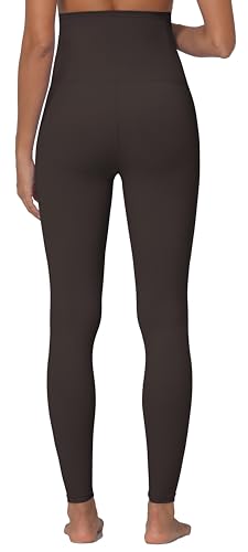 Sunzel Maternity Leggings, Over Belly Pregnancy Yoga Pants, Buttery Soft - color: 28" Seal Brown, size: Medium