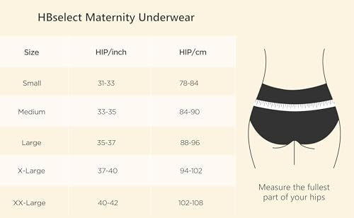 HBselect Maternity Underwear Cotton Healthy Comfort Maternity Panties - color: 6pack-multicoloured-a, size: Medium