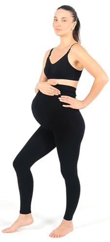 Maternity Leggings - color: 1-pack / Black, size: Medium
