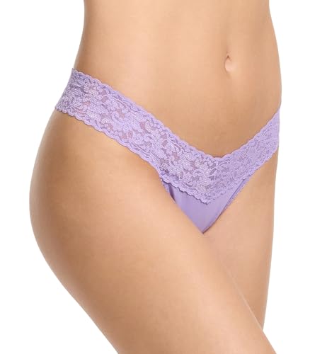 hanky panky, Supima Cotton Low Rise Thong - color: Grape Juice