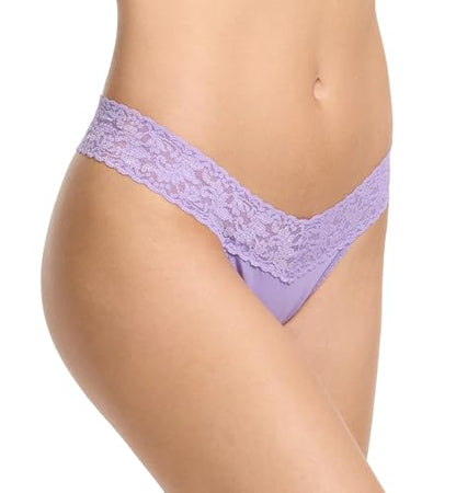 hanky panky, Supima Cotton Low Rise Thong - color: Grape Juice