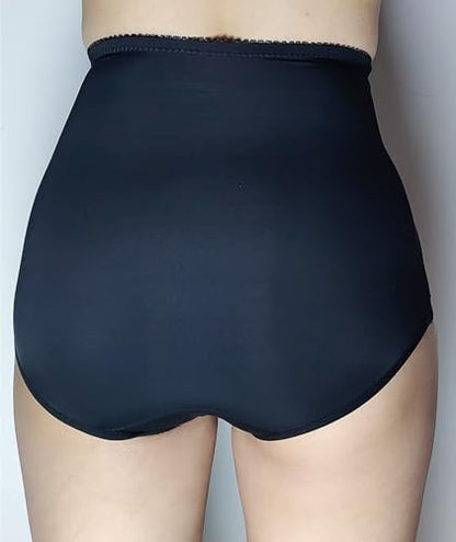 Postpartum Compression Underwear for Women High Waisted Lightweight Breathable C Section Recovery Panties - color: Black, size: Large
