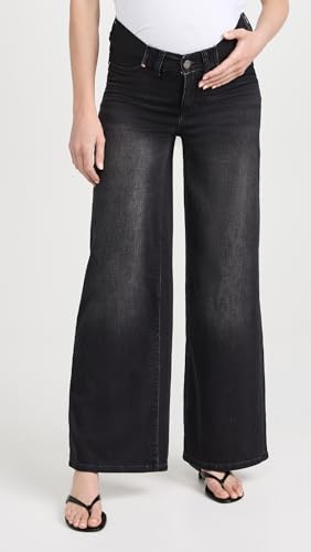 DL1961 Women's Hepburn Wide Leg Maternity Jeans: High Rise 32" - size: 26