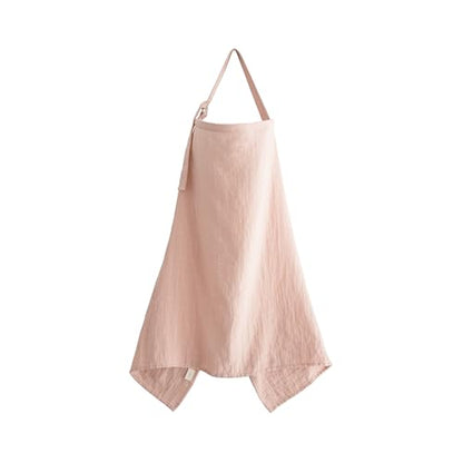 mushie Nursing Cover (Blush) | 100% Breathable Organic Cotton | Breastfeeding Privacy - color: Blush