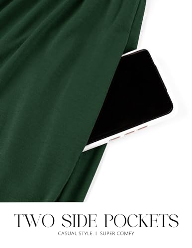 CzzzyL Women Nursing Dress Maternity Maxi Tiered Cocktail with Pockets - color: Deep Green, size: Small
