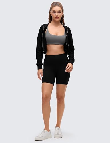 CRZ YOGA Butterluxe Square Neck Sports Bras - color: Ash Grey, size: X-Small
