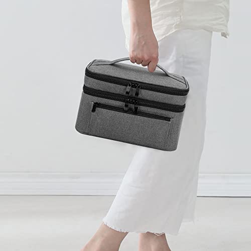 BAFASO Wearable Breast Pump Bag with a Waterproof Pump Parts Pad, Black - color: Gray