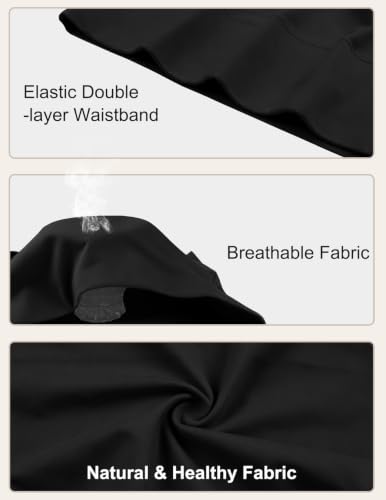 High Waisted Cotton Underwear for Women Full Coverage Panties - color: Black(pack-5), size: Small