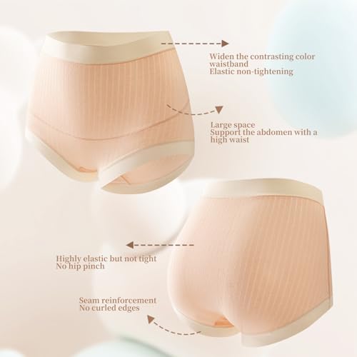 Cotton Maternity Underwear for Women High Waist 7 Pack - size: 3X-Large