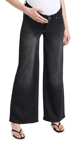 DL1961 Women's Hepburn Wide Leg Maternity Jeans: High Rise 32" - size: 31