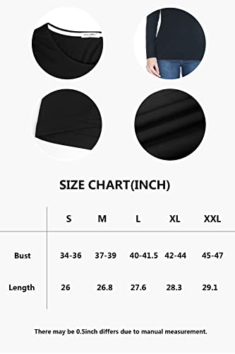 Smallshow Women's Maternity Nursing Tops Comfy Long Sleeve Breastfeeding T-Shirt - color: Black/Light Grey/Deep Green Stripe(cotton), size: Large
