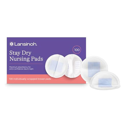 Lansinoh Stay Dry Disposable Nursing Pads, 100 Count - size: 100 Count