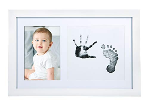 Little Pear Baby Print and Photo Keepsake Frame - color: White Babyprint Frame