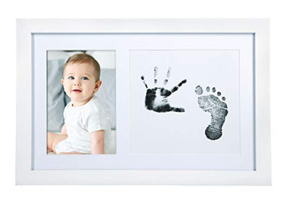 Little Pear Baby Print and Photo Keepsake Frame - color: White Babyprint Frame