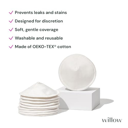 Willow Reusable Nursing Pads, 10-Count
