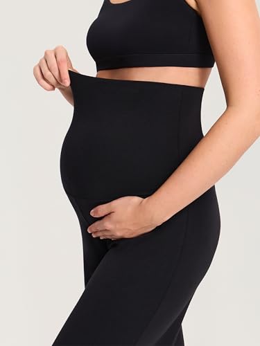 MOMANDA Modal Cotton Maternity Lounge Pants 28.5" - color: Black, size: X-Small