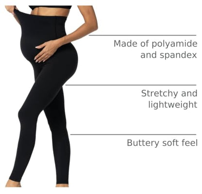 Sunzel Maternity Leggings, Over Belly Pregnancy Yoga Pants, Buttery Soft - color: 25" Black, size: Small