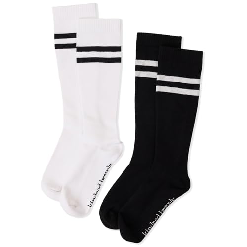 Kindred Bravely Maternity Compression Socks for Pregnancy Knee High, 2 Pack - color: 2pack-black & White, size: Small (calf size up to 16in)