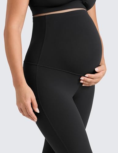 CRZ YOGA Maternity Flare Leggings 31" - color: Black, size: Medium