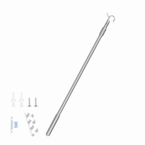 Draw Rod for Cordless Roller Shade Blinds 13"-24" Length Adjustable Drapery Pull Rod for Window Shades Zebra Easy-Grip Design Up and Down Easy to Pull - size: 0.4"W x 13"H