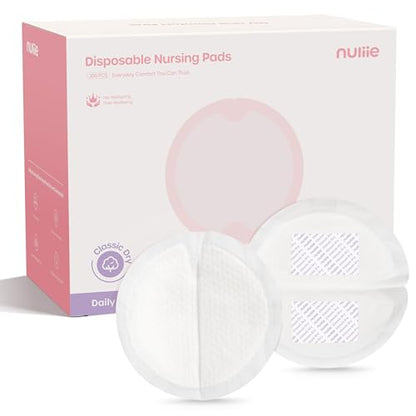 Nuliie Super Absorbent & Featherlight Disposable Nursing Pads 200 Count - size: 200 Count