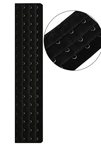 Corset Bra Extender Hook 3/4 Inch Spacing - color: 4pcs:17hook/Light Beige&black