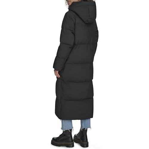 Levi's Women's Cloud Puff Extra Long Puffer Jacket Coat - color: Black, size: X-Small