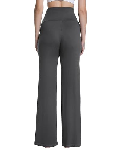 3 Pack Women's Maternity Pants Wide Leg - color: 3 Pack Black/Dark Grey/Navy Blue, size: X-Large