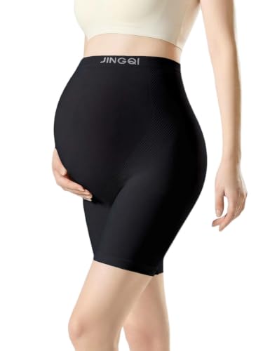 Maternity Underwear High Waisted Seamless Underwear for Women - color: Black, size: Large