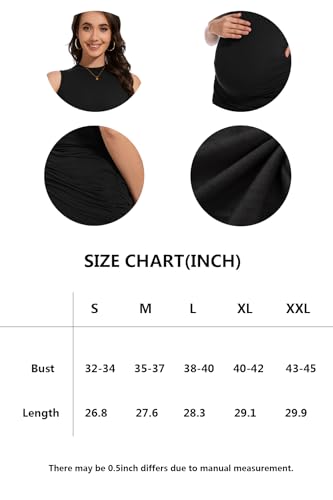 Smallshow Women's Maternity Tank Top 3 Pack - color: Army Green-black-deep Grey(3 Pack), size: X-Large