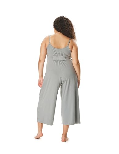 Motherhood Maternity Women's Lounge Romper - color: Heather Grey, size: Medium