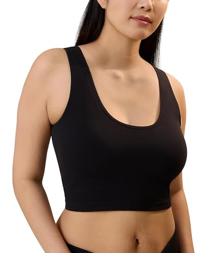 Kindred Bravely Sublime Longline Scoop Neck Nursing & Breastfeeding Bra - color: Black, size: Medium
