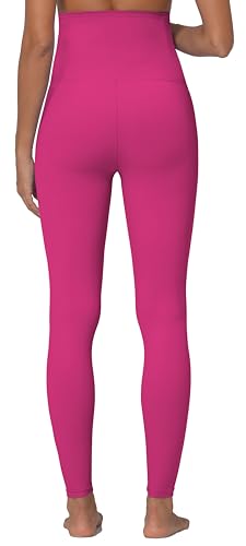 Sunzel Maternity Leggings, Over Belly Pregnancy Yoga Pants, Buttery Soft - color: 28" Hot Pink, size: Medium